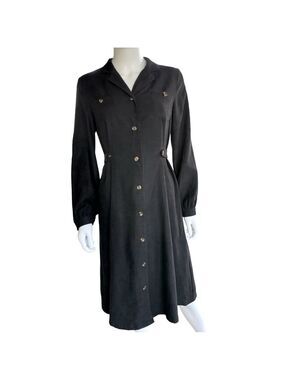 Dazy Micro Corduroy Button Front Long Sleeve Dress Size Small